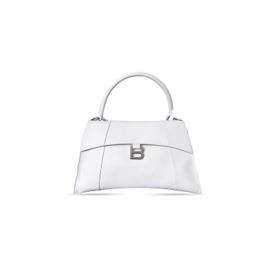 BALENCIAGA WOMEN'S HOURGLASS SOFT BAG LARGE IN WHITE 8106332ABF61000 (39.8*24.8*14.9cm) BALENCIAGA WOMEN'S HOURGLASS SOFT BAG LARGE IN WHITE 8106332ABF61000 (39.8*24.8*14.9cm)